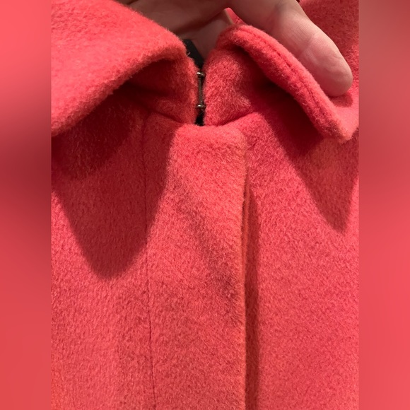 Talbots Wool & Alpaca Overcoat - Bright Coral - Picture 4 of 11